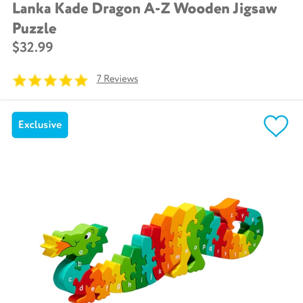 Dragon Alphabet Puzzle